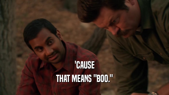 'CAUSE THAT MEANS 