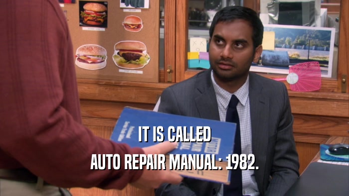 IT IS CALLED AUTO REPAIR MANUAL: 1982. 