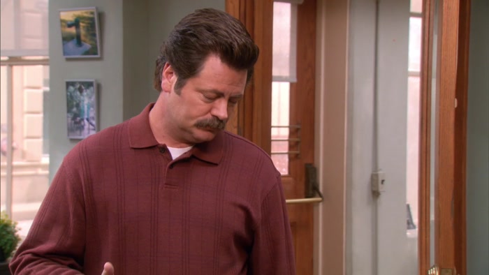 FIND LESLIE. SHE LIVES FOR THAT CRAP. 