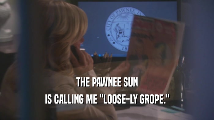 THE PAWNEE SUN IS CALLING ME 