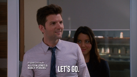 LET'S GO.  