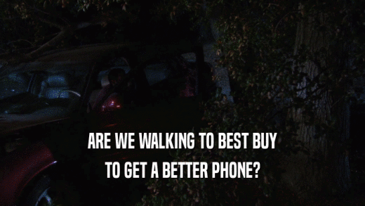 ARE WE WALKING TO BEST BUY TO GET A BETTER PHONE? 