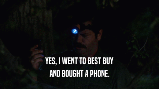 YES, I WENT TO BEST BUY AND BOUGHT A PHONE. 