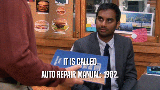 IT IS CALLED AUTO REPAIR MANUAL: 1982. 