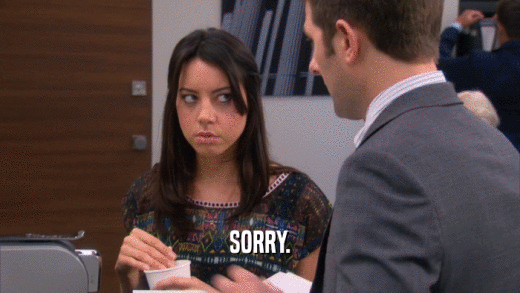 SORRY.  