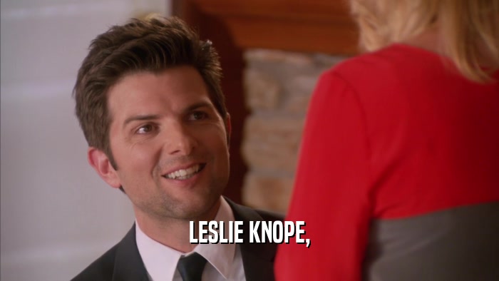 LESLIE KNOPE,  