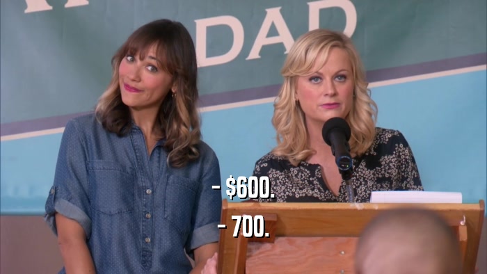 - $600. - 700. 