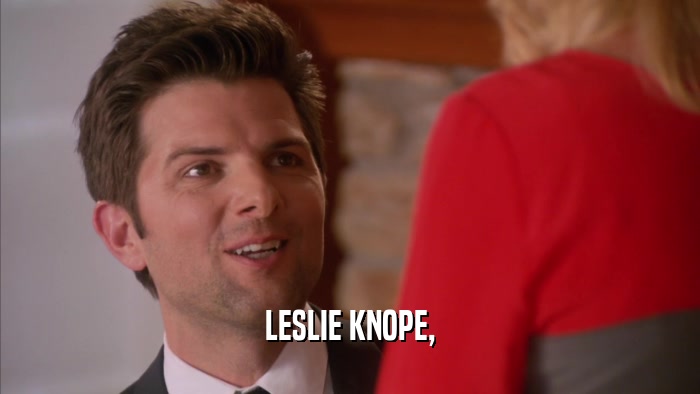 LESLIE KNOPE,  