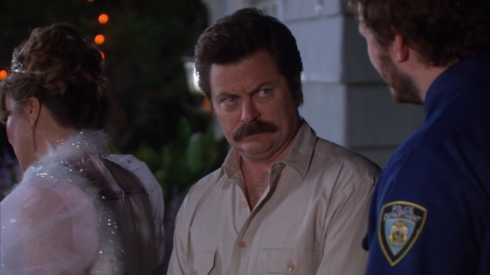 SO YOU BE NICE TO RON AND ANDY, OKAY? 