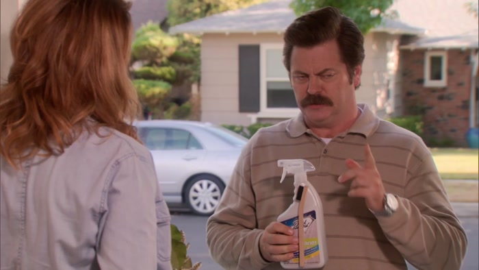 I NOTICED YOU NEEDED GROUT CLEANER, SO I BROUGHT THAT TOO. 