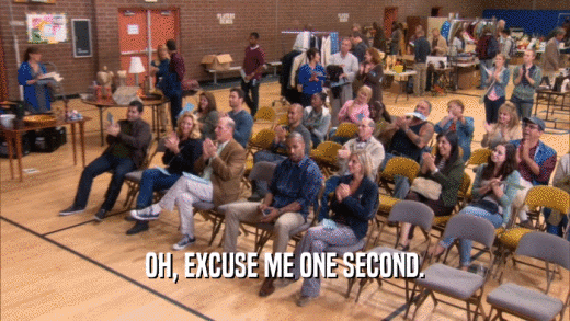 OH, EXCUSE ME ONE SECOND.  