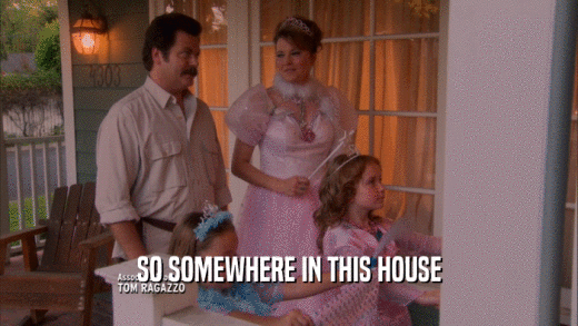 SO SOMEWHERE IN THIS HOUSE  