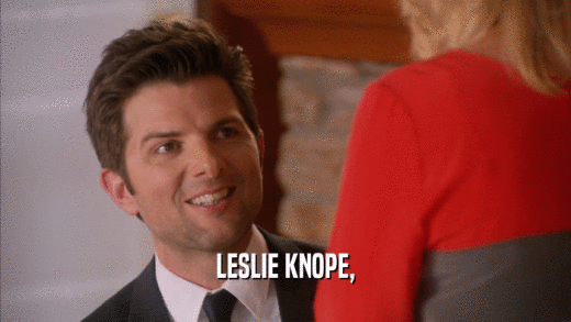 LESLIE KNOPE,  