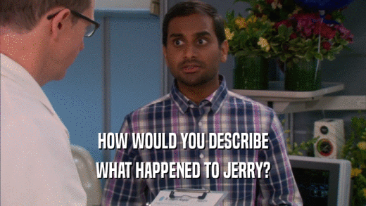 HOW WOULD YOU DESCRIBE WHAT HAPPENED TO JERRY? 