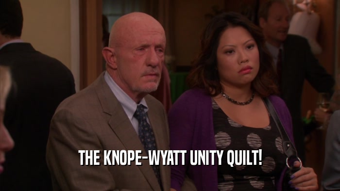 THE KNOPE-WYATT UNITY QUILT!  