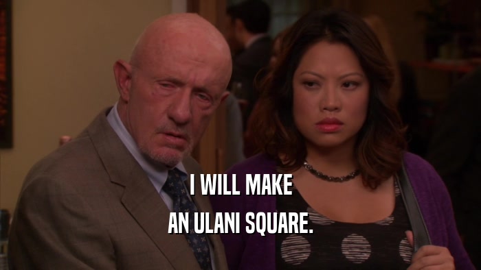I WILL MAKE AN ULANI SQUARE. 