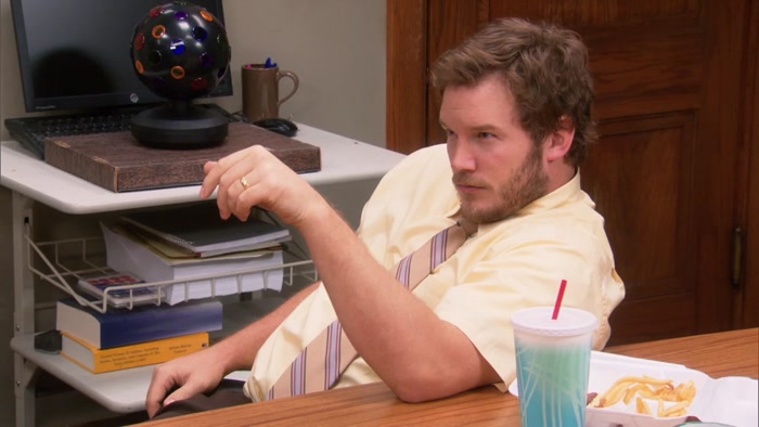 OKAY! YOU GUYS PRETEND YOU'RE RON SWANSON, 