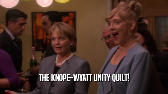 THE KNOPE-WYATT UNITY QUILT!  