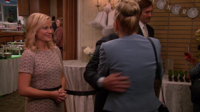 THIS IS LESLIE KNOPE, MY FIANCEE. 
