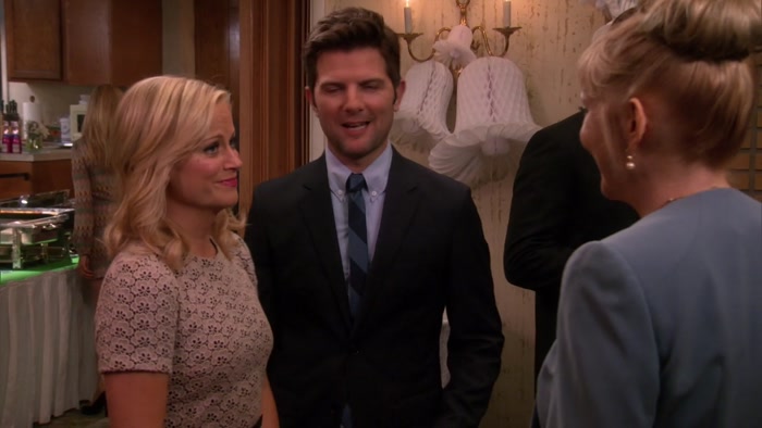 THIS IS LESLIE KNOPE, MY FIANCEE. 