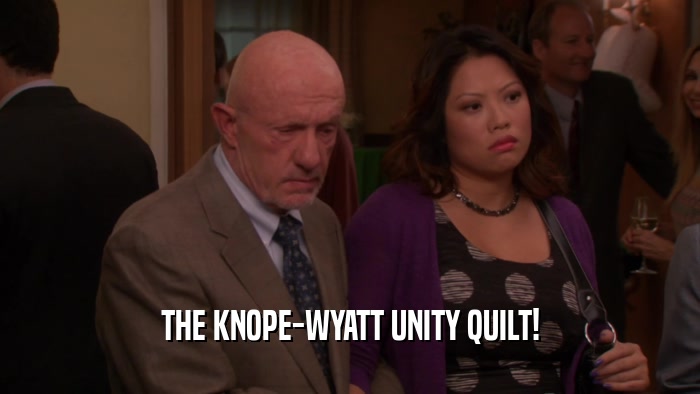 THE KNOPE-WYATT UNITY QUILT!  