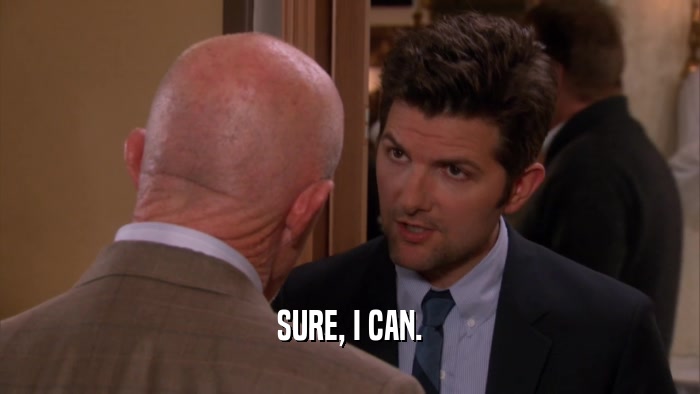 SURE, I CAN.  