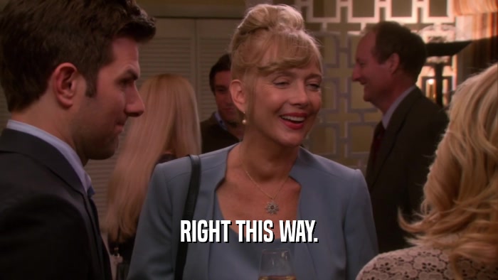 RIGHT THIS WAY.  