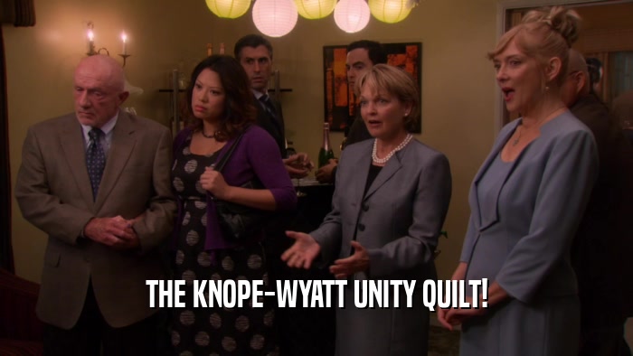 THE KNOPE-WYATT UNITY QUILT!  
