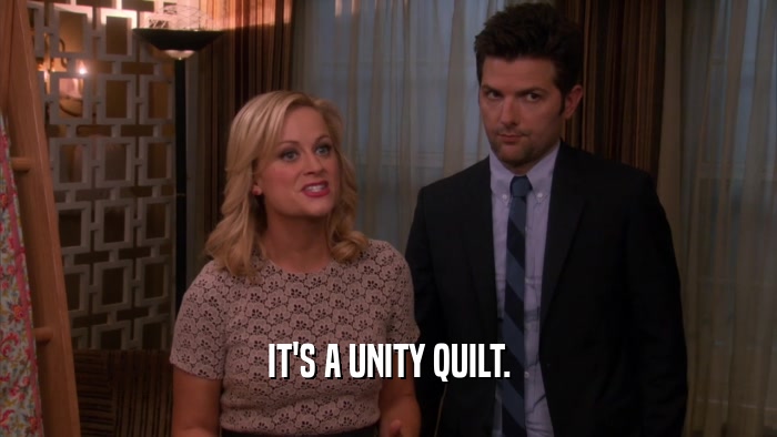 IT'S A UNITY QUILT.  