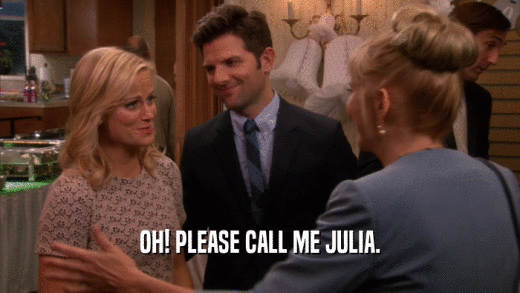 OH! PLEASE CALL ME JULIA.  