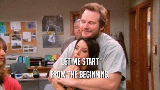 LET ME START FROM THE BEGINNING. 