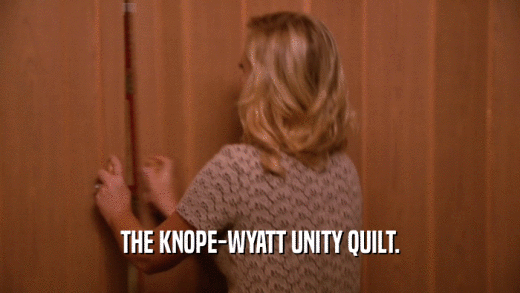 THE KNOPE-WYATT UNITY QUILT.  