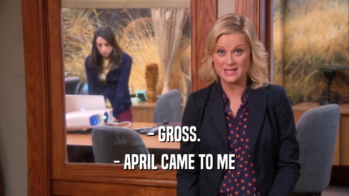 - GROSS. - APRIL CAME TO ME 