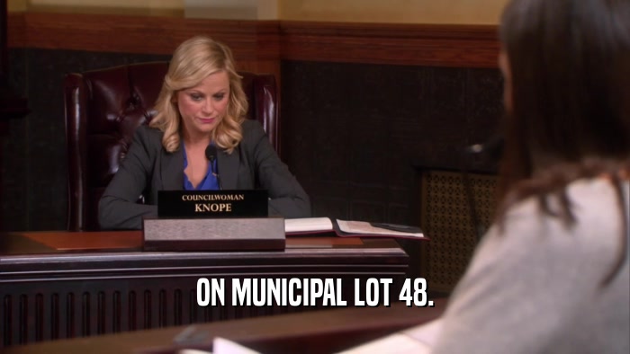 ON MUNICIPAL LOT 48.  