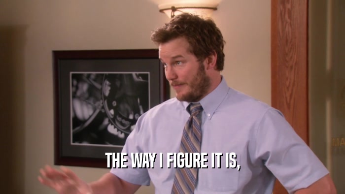 THE WAY I FIGURE IT IS,  