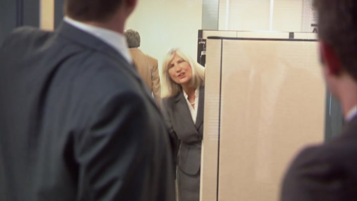 - HEY, SHARON! - SHH. 