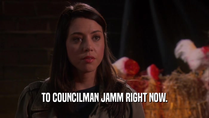 TO COUNCILMAN JAMM RIGHT NOW.  