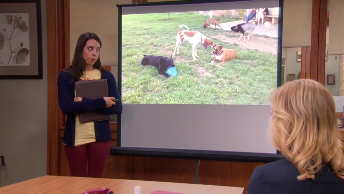 PAWNEE ONLY HAS TWO DOG PARKS-- 