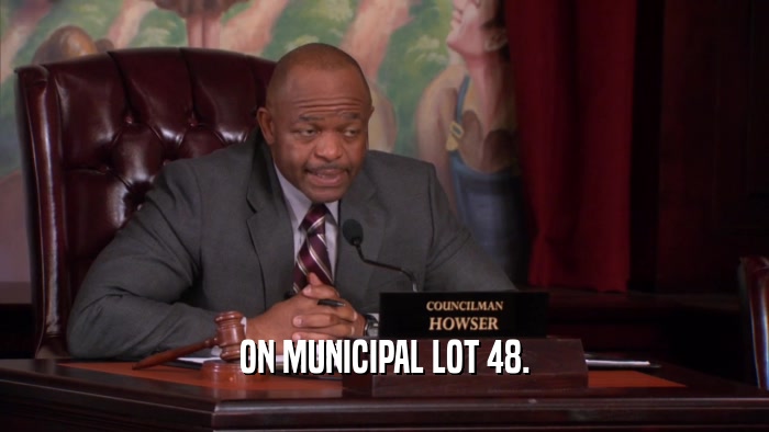 ON MUNICIPAL LOT 48.  