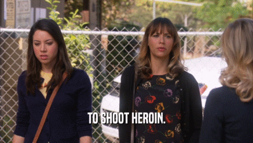 TO SHOOT HEROIN.  