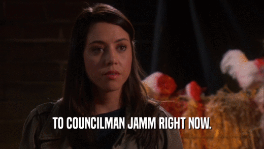 TO COUNCILMAN JAMM RIGHT NOW.  