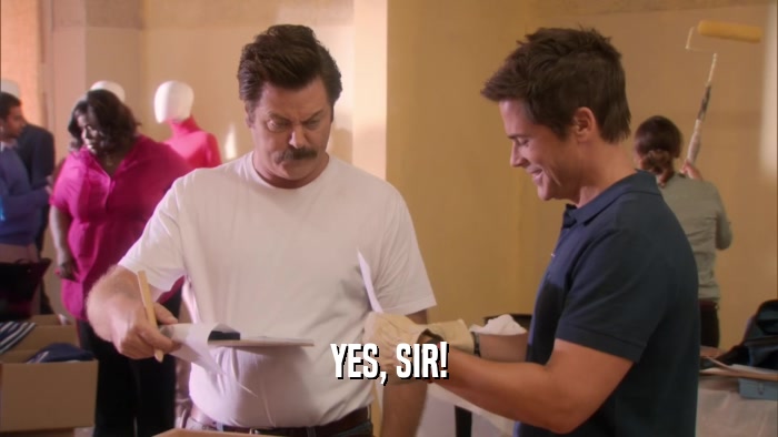 YES, SIR!  