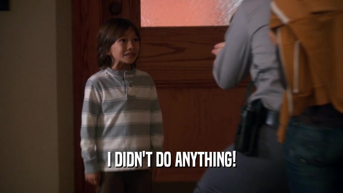 I DIDN'T DO ANYTHING!  