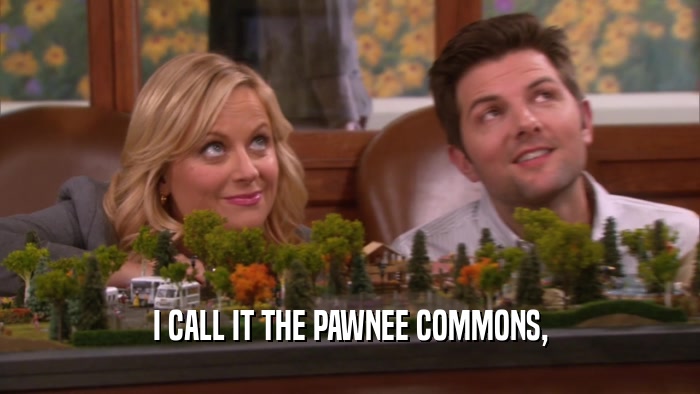 I CALL IT THE PAWNEE COMMONS,  