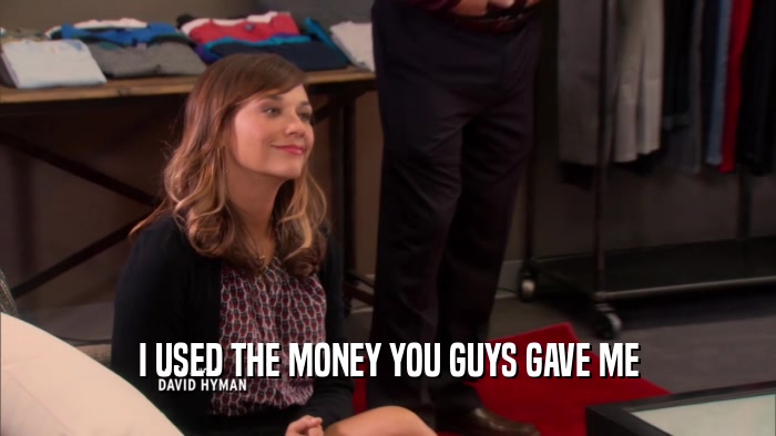I USED THE MONEY YOU GUYS GAVE ME  