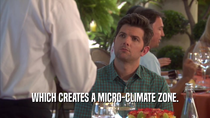 WHICH CREATES A MICRO-CLIMATE ZONE.  