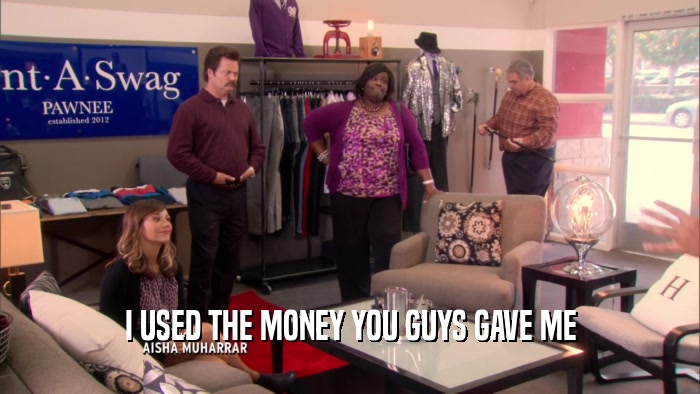 I USED THE MONEY YOU GUYS GAVE ME  
