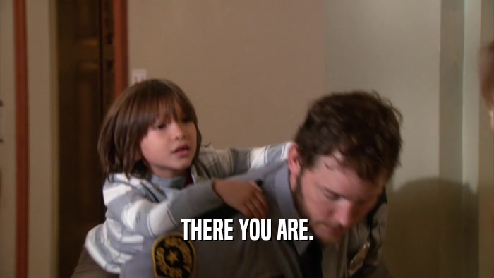 THERE YOU ARE.  
