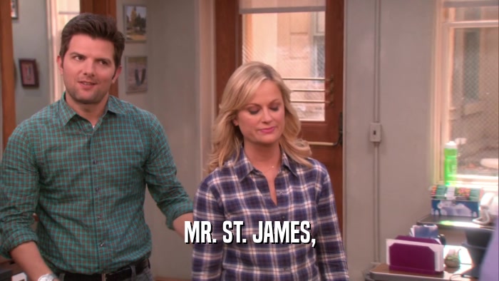 MR. ST. JAMES,  