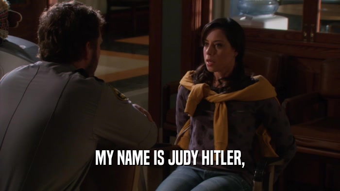 MY NAME IS JUDY HITLER,  